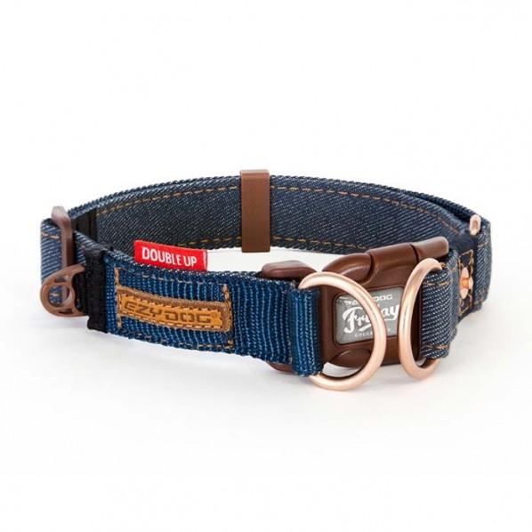 Ezydog Double Up Dog Collar Denim - PetBuy