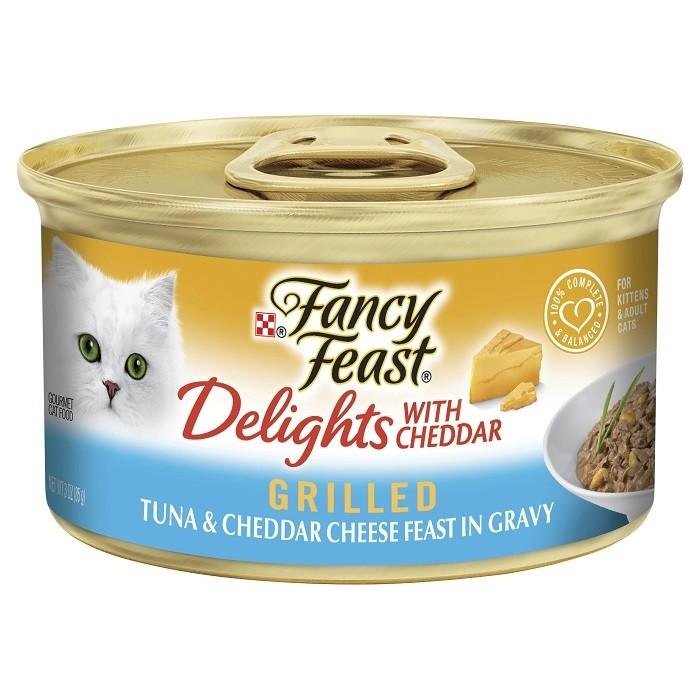 Fancy Feast Classic Cheddr Delight Tuna Cat Food Can 85gx24 - PetBuy