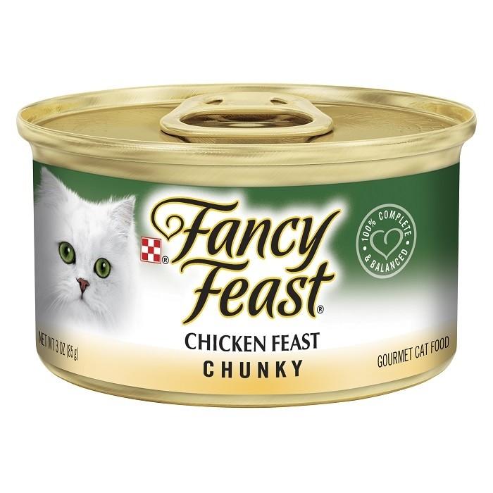 Fancy Feast Classic Chunky Chicken Cat Food Can 85gx24 - PetBuy