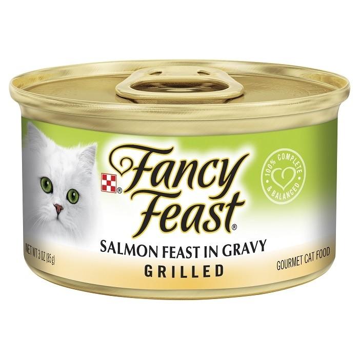 Fancy Feast Classic Grilled Salmon Cat Food Can 85gx24 - PetBuy