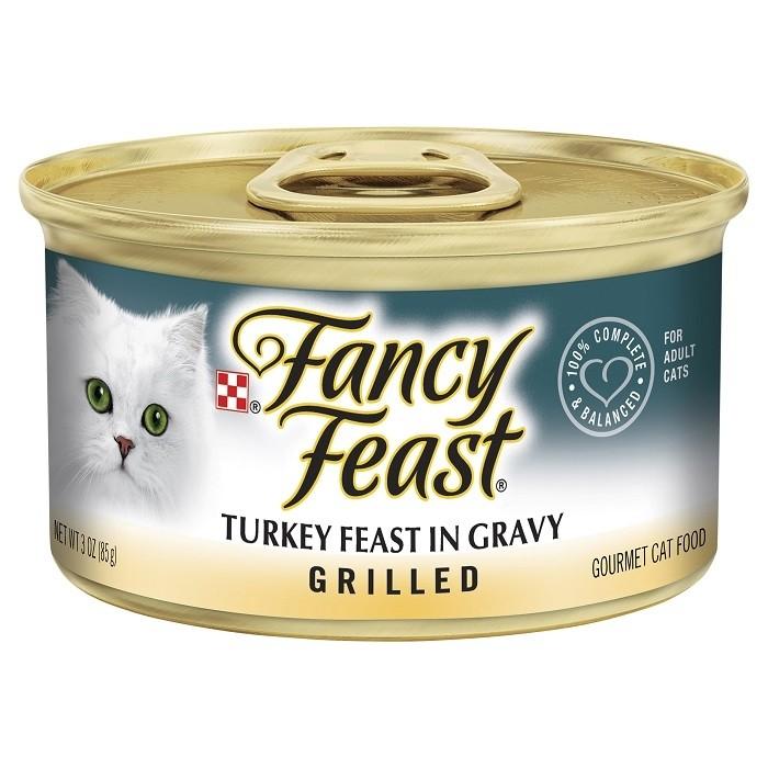 Fancy Feast Classic Grilled Turkey Cat Food Can 85gx24 - PetBuy