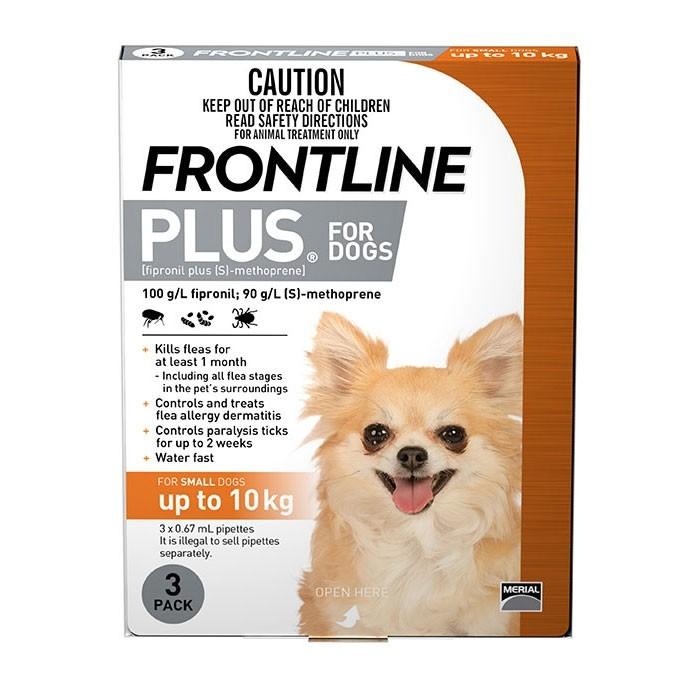 Frontline Plus Orange For Small Dogs - PetBuy