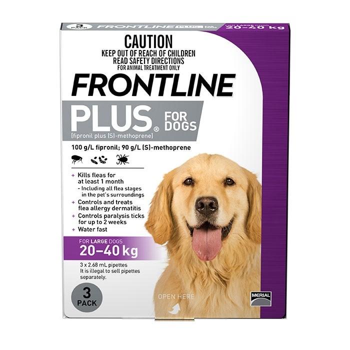Frontline Plus Purple For Large Dogs - PetBuy