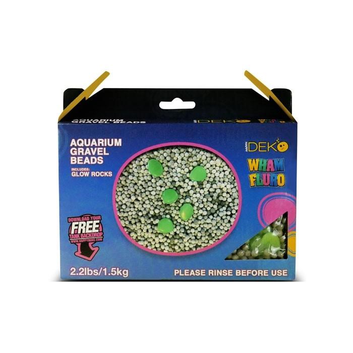 Happy Deko Wham Fluro Neo Aquatic Gravel 1.5kg - PetBuy