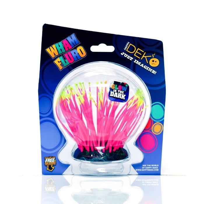 Happy Deko Wham Fluro Sea Anemone Aquatic Ornament - PetBuy