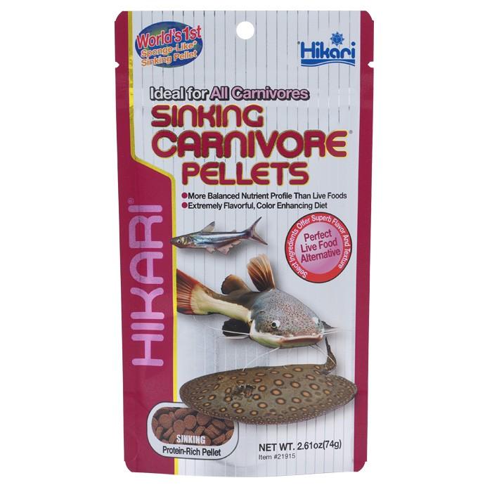 Hikari Carnivore Sinking Pellets Fish Food 74g - PetBuy