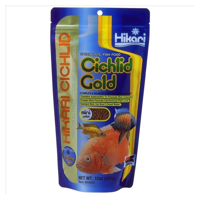 Hikari Cichlid Gold Sinking Mini Fish Food - 342g - PetBuy