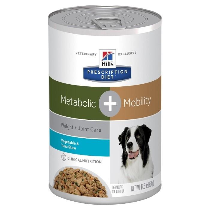 Hills Prescription Diet Metabolic+ Mobility Adult Dog Food 354gx12 - PetBuy