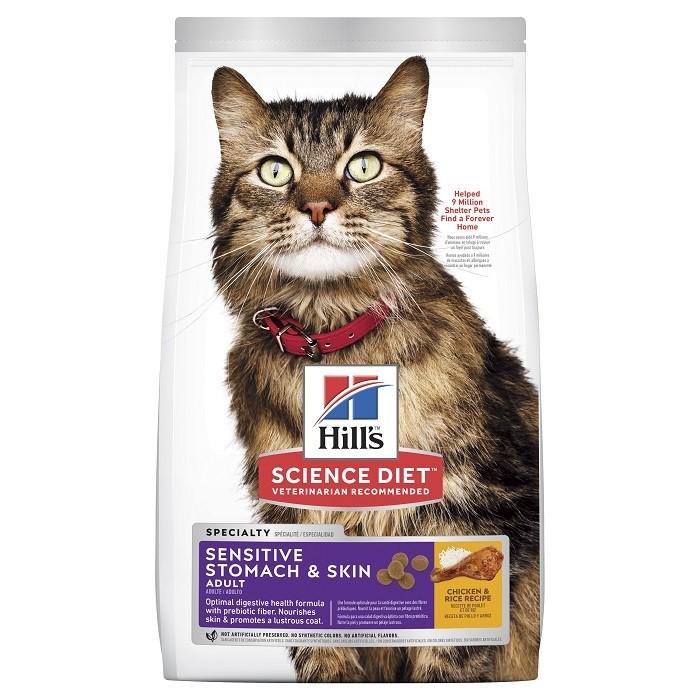 Hill's Science Diet Sensitive Stomach & Skin Adult Cat Food 7.3kg - PetBuy