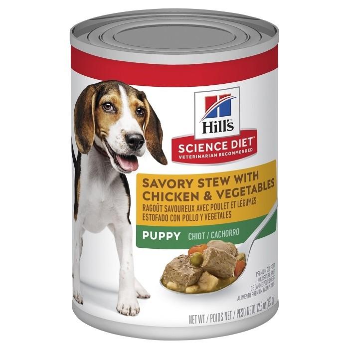 Hill's Science Diet Stew Chicken & Vegetable Puppy Food 12 x 363g - PetBuy