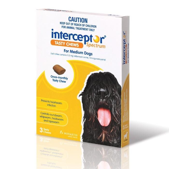 Interceptor Spectrum Yellow For Medium Dogs - PetBuy