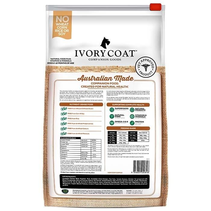 Ivory Coat Grain Free Chicken Puppy Food 13kg - PetBuy