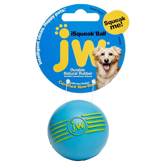 JW Durable Rubber Isqueak Ball Small - PetBuy