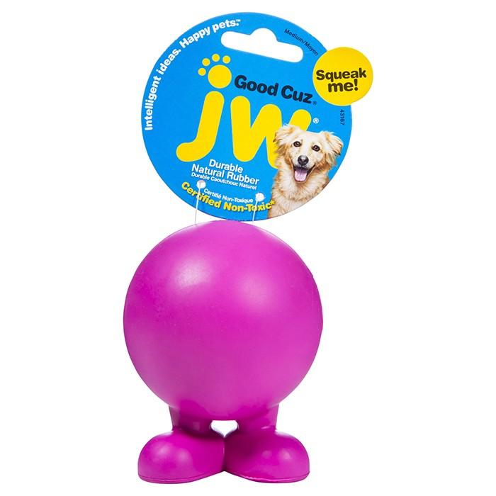 JW Good Cuz Durable Rubber Ball Medium - PetBuy