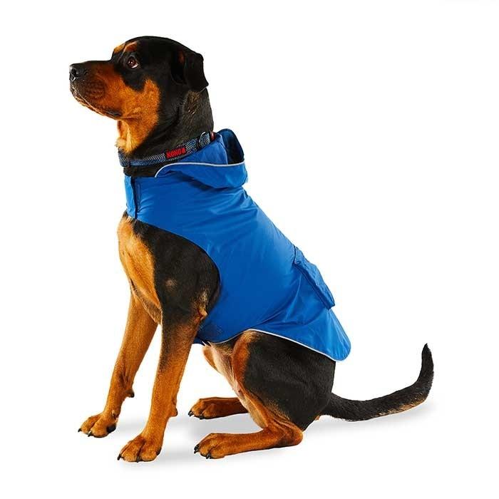 Kong Packable Rain Dog Jacket Blue - PetBuy