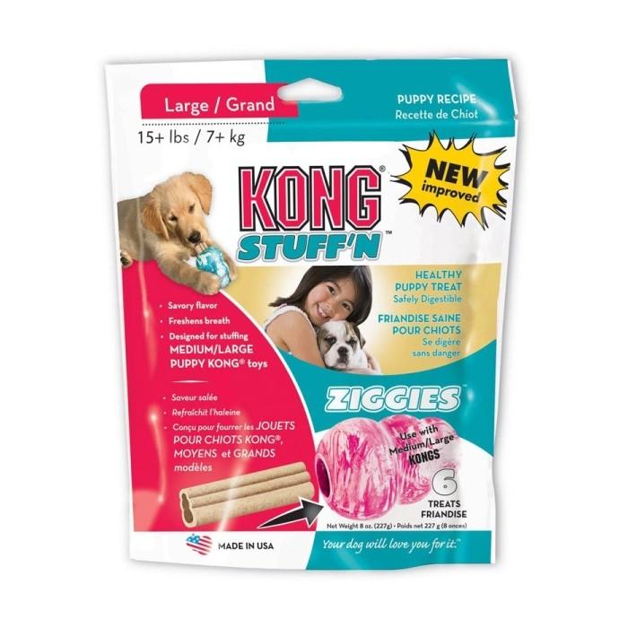 KONG Puppy Ziggies Dog Treat Large 6Pack - PetBuy