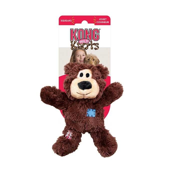 KONG Wild Knots Bear Dog Toy Assorted Medium - PetBuy