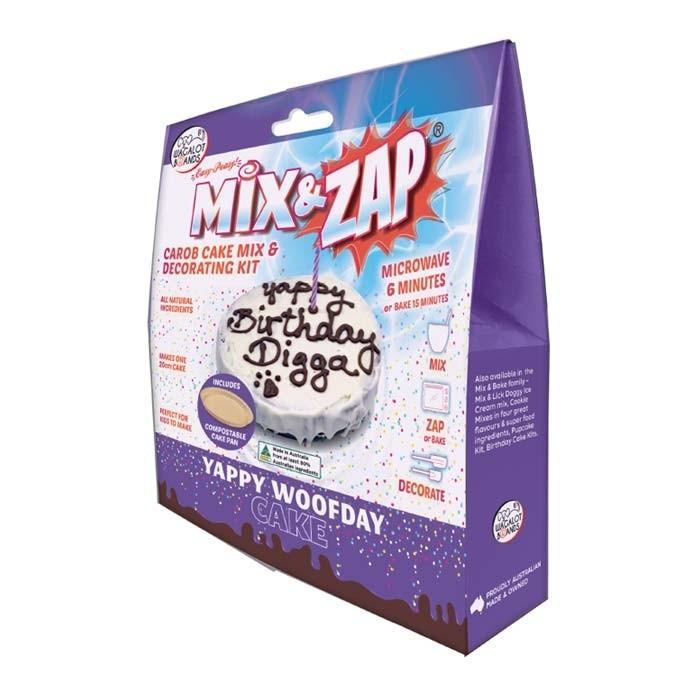 Mix & Zap Yappy Woof Day Cake Dog Treat 500g - PetBuy