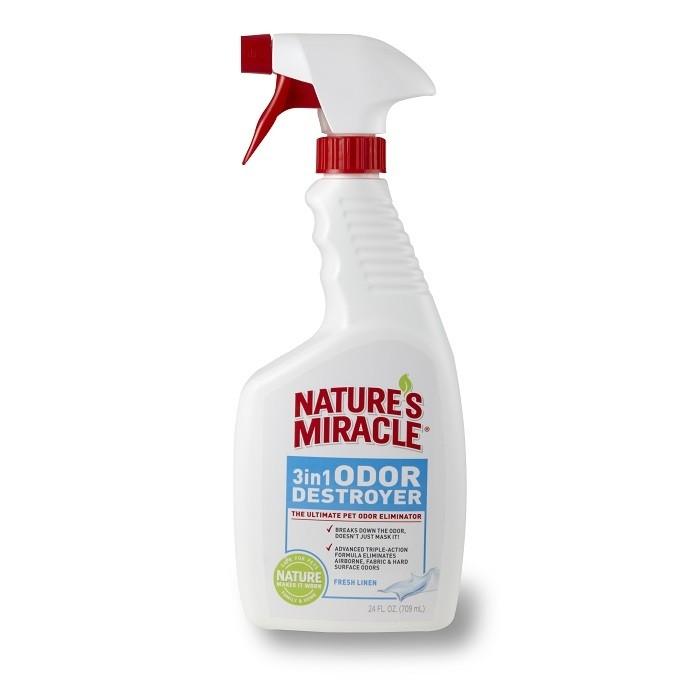 Nature's Miracle 3 in 1 Odour Destroyer Linen 709ml - PetBuy
