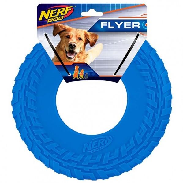 NerfPet Tpr Tyre Flyer Dog Toy Blue 25cm - PetBuy
