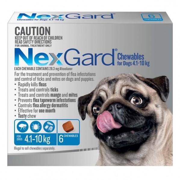 Nexgard For Med Dog 4.1 - 10kg 6Pack - PetBuy