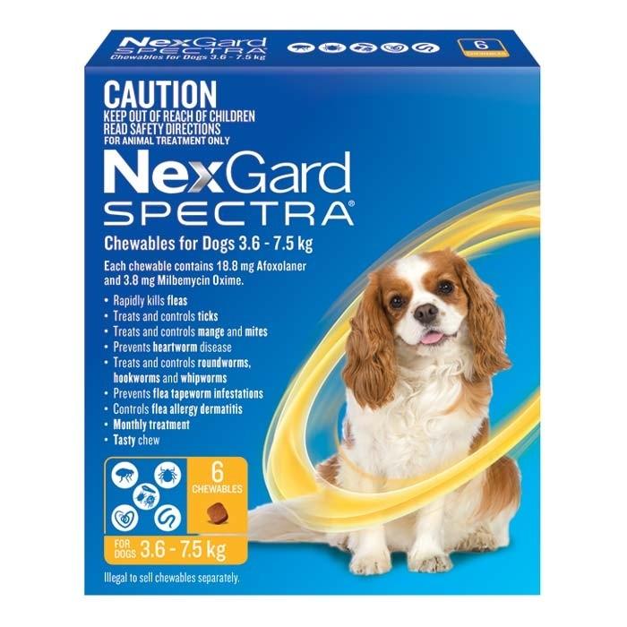 NexGard Spectra for Dogs 3.6 - 7.5kg - PetBuy