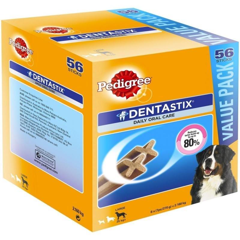 Pedigree Dentastix Large Breed Dog Treat 56 Packx2 - PetBuy