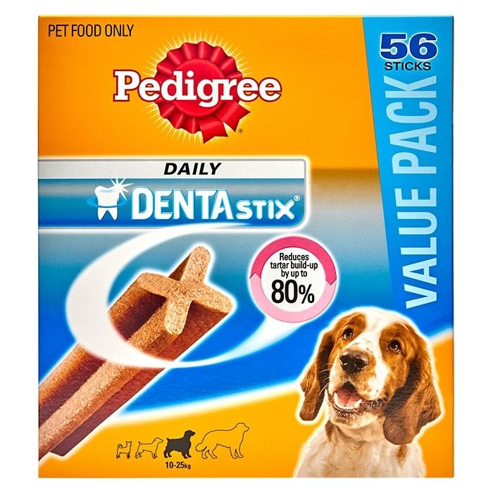 Pedigree Dentastix Medium Breed Dog Treat 56 Packx2 - PetBuy