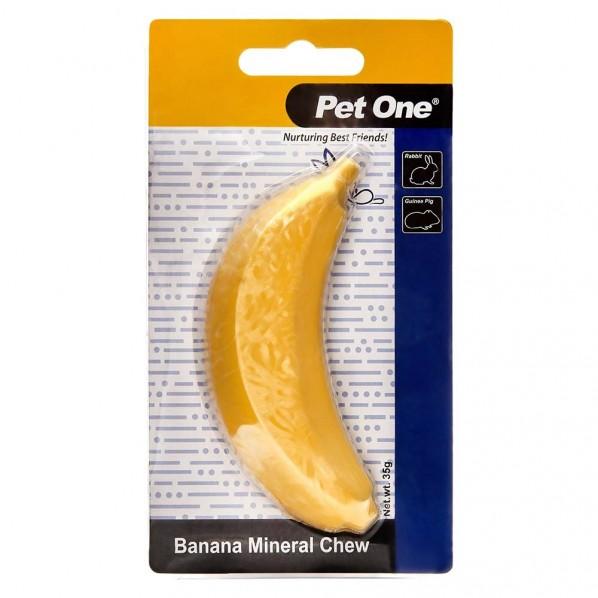 Pet One Banana Small Pet Mineral Chew 35g - PetBuy