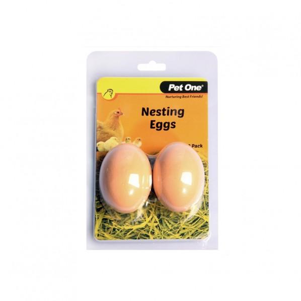 Pet One Nesting Eggs 2pk - PetBuy