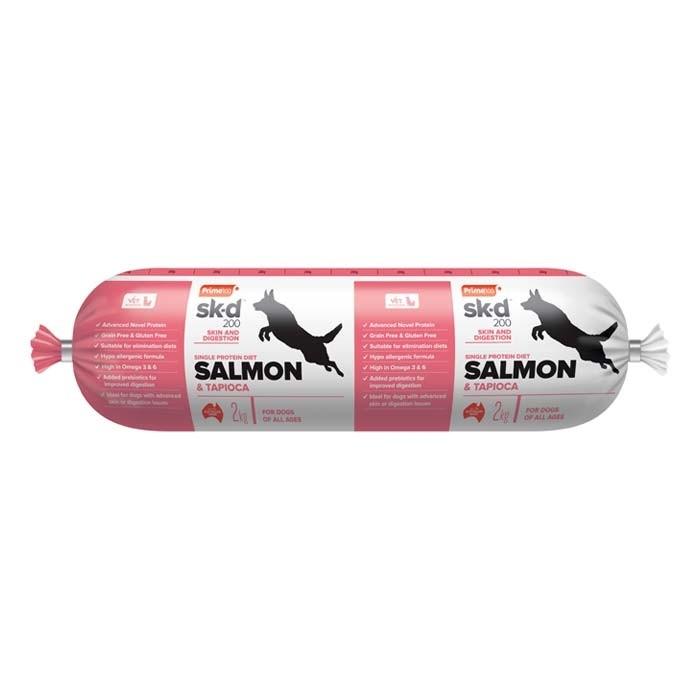 Prime100 SPD SKD200 Salmon & Tapioca Dog Roll 2kg - PetBuy
