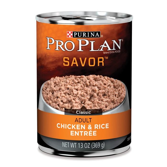 Pro Plan Savor Chicken And Rice Adult Dog Food 368gx12 - PetBuy