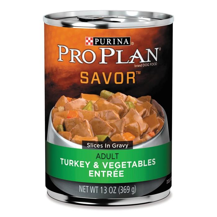 Pro Plan Savor Turkey And Vegetable Slices Adult Dog Food 368g - PetBuy