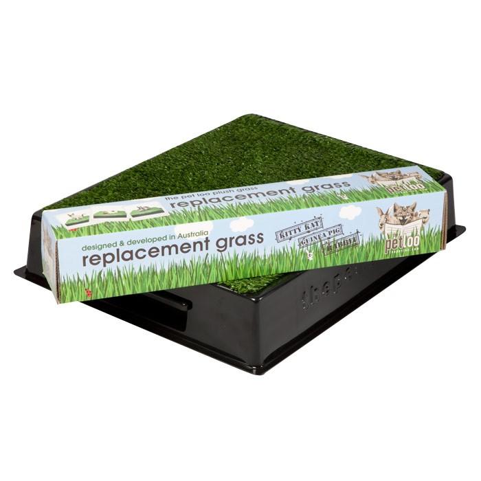 Pup Pee Solution Pet Loo Replacement Grass Medium 63x63cm - PetBuy