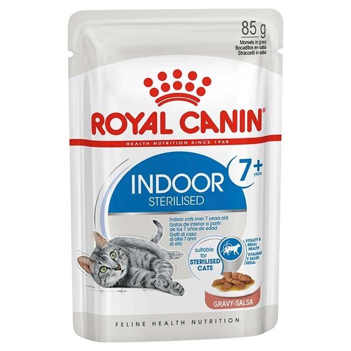 Royal Canin Indoor 7+ Adult Cat Pouch 85gx12 - PetBuy