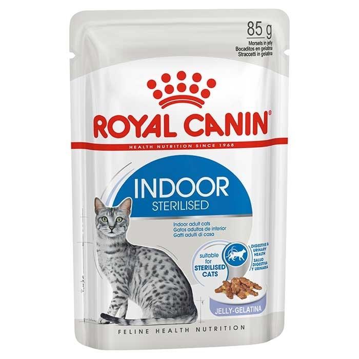 Royal Canin Indoor Jelly Adult Cat Pouch 85gx12 - PetBuy