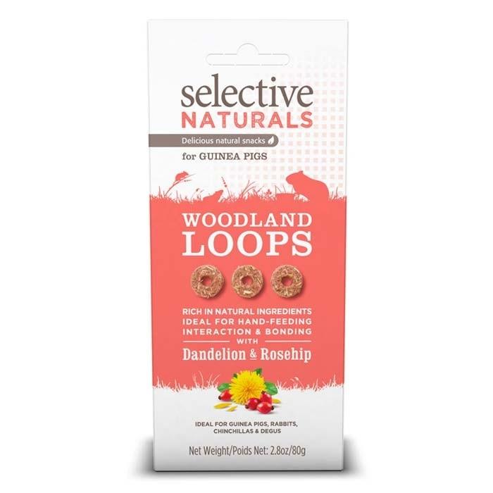 Science Selective Woodland Loops Guinea Pig Treats 80g - PetBuy