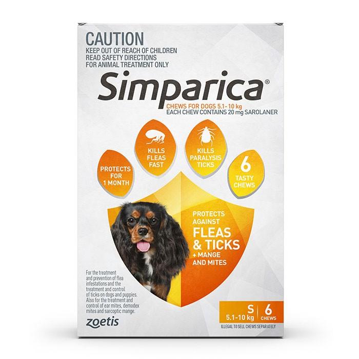 Simparica For Small Dogs 5.1 - 10kg - PetBuy