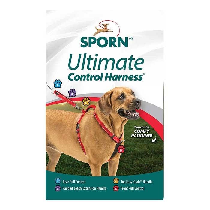 Sporn Ultimate Control Dog Harness Black Large-Xlarge - PetBuy