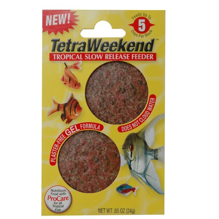 Tetra Weekend Fish Feeder Gel Block 24g - PetBuy