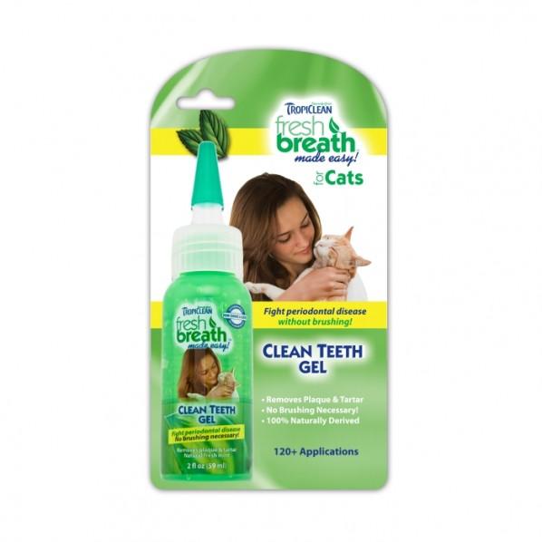 Tropiclean Cat Clean Teeth Gel 59ml - PetBuy
