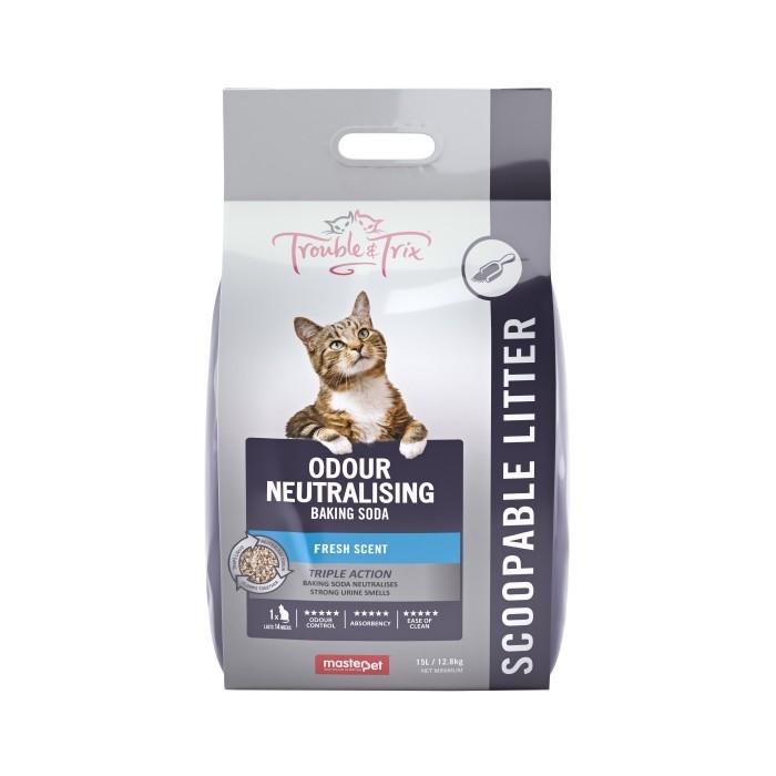 Trouble & Trix Baking Soda Cat Litter - 15 Litre - PetBuy