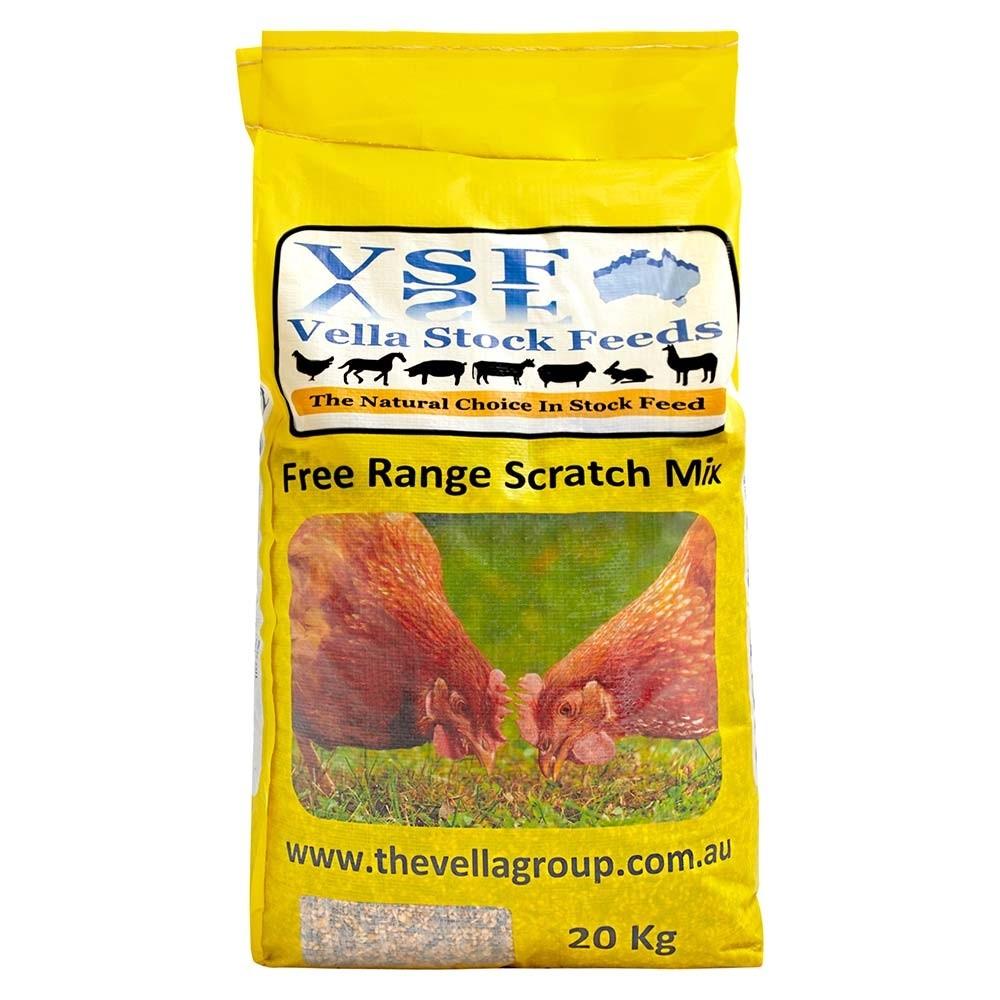 Vella Free Range Poultry Scratch Mix 20kg - PetBuy