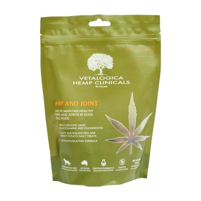 Vetalogica Hemp Clinicals Hip & Joint Dog Treat 225g - PetBuy