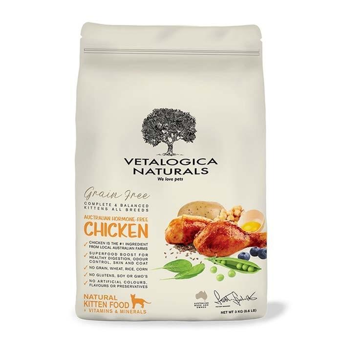 Vetalogica Naturals Grain Free Chicken Kitten Food 3kg - PetBuy