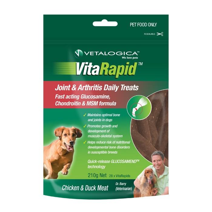 Vetalogica VitaRapid Joint And Arthritis Dog Treat 210g - PetBuy
