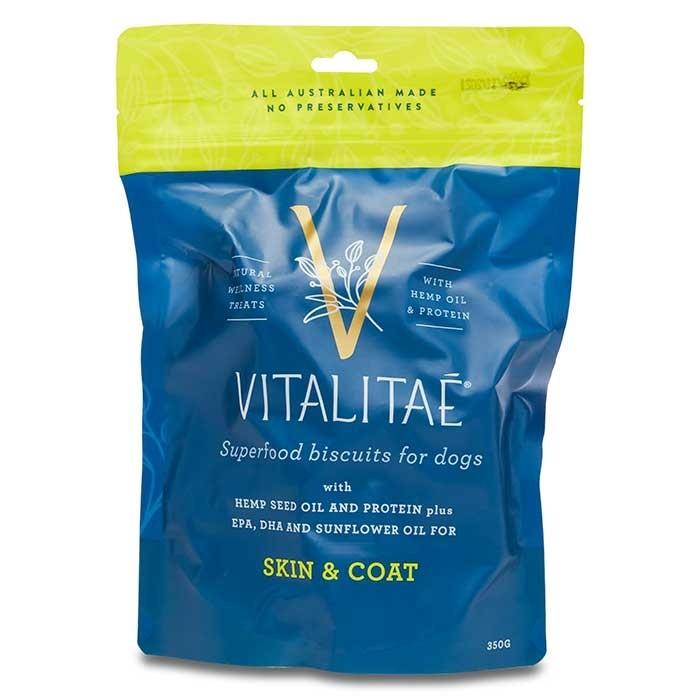 Vitalitae Skin & Coat Biscuits Dog Treat 350g - PetBuy