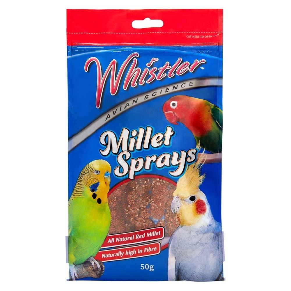 Whistler Natural Millet Spray Bird Treat 50g - PetBuy
