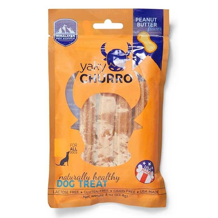 Yaky Churro Peanut Butter Dog Treat 4 Pack - PetBuy